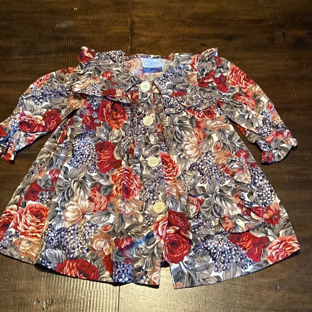 Vintage 80’s 90’s Floral Dress Cottagecore 18 month Cottontail Originals